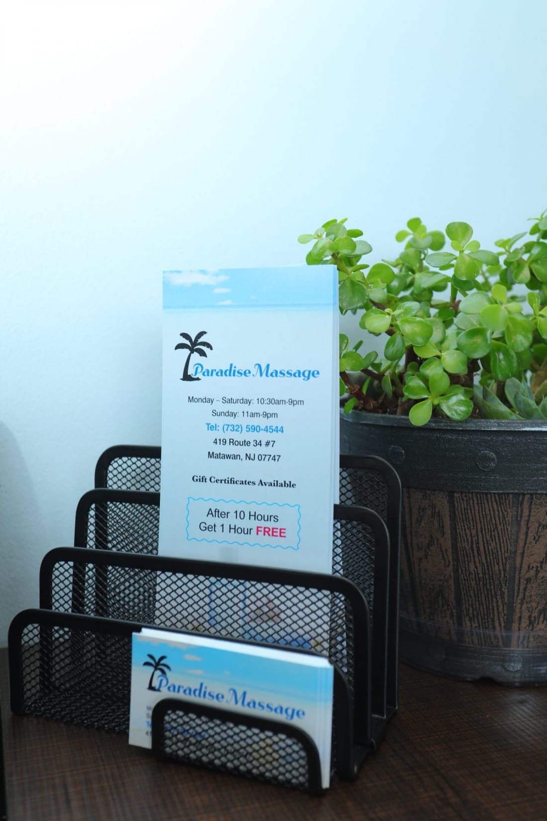 Gift certificates available at Paradise Massage in Matawan, NJ